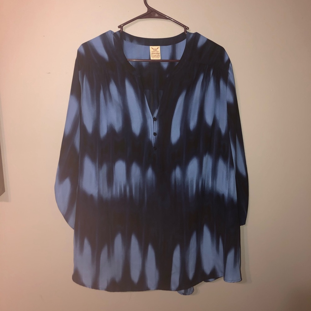4/$35 Blue plus size shirt.
